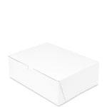 12 x 9 x 4" Matte White Bakery Boxes