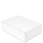 14" x 10" x 4" Plain White Quarter Sheet Cake Bakery Boxes