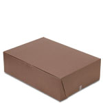 14 x 10 x 4" Chocolate Brown Sheet Cake Bakery Boxes