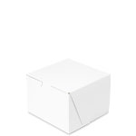 5.5 x 5.5 x 4" White Bakery Boxes