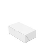 6-1/2 x 3-3/4 x 2-1/8" White Bakery Boxes