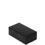 6.5 x 3.75 x 2.125" Black Bakery Boxes