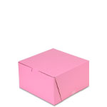 7 x 7 x 4" Pink Cupcake Bakery Boxes