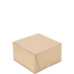 7 x 7 x 4" - Natural Brown Kraft Outside w/ White Inside Cupcake Bakery Boxes