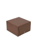 7 x 7 x 4" Chocolate Brown Cupcake Bakery Boxes