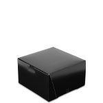 7 x 7 x 4" Black Cupcake Bakery Boxes