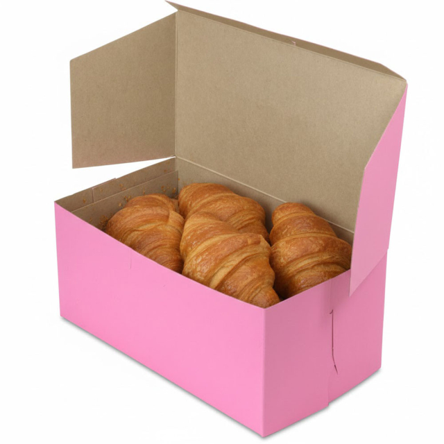 9 x 5 x 4" Pink Bakery Boxes