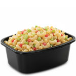 12 Oz. Black Rectangular Plastic Microwavable Takeout Containers