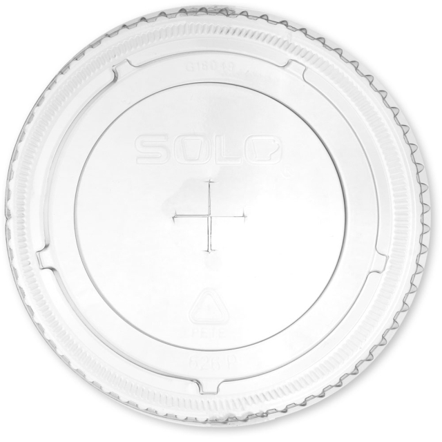 Conex Classic Flat Clear Lids w/ Straw Slot (Fits 12 oz. Squat, 16, 20, 24oz. Cups)