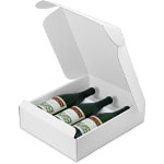 White Linen Three Wine Bottle Box