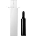 White Linen One Wine Bottle Box - Top Opening