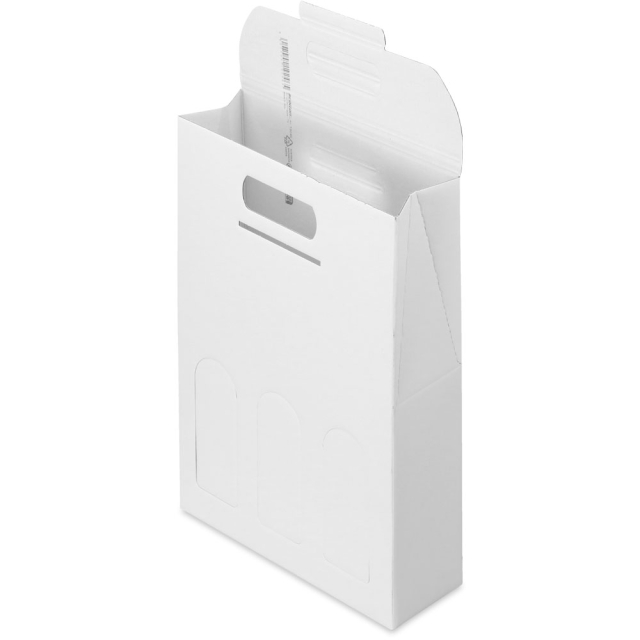 White Linen Three Bottle Wine Carrier Boxes