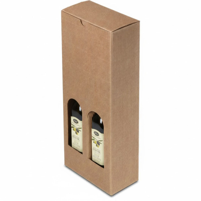 Olive Oil Gift Box - Natural Textured Rib Grande 2 - Bottle