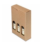 Olive Oil Gift Box - Natural Textured Rib Tall 3 - Bottle