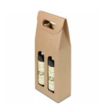 Olive Oil Gift Box - Natural Kraft Smooth Tall 2 - Bottle