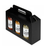 Jar Gift Box - Nero Black Linen Tall Window 3 - Jar Carrier