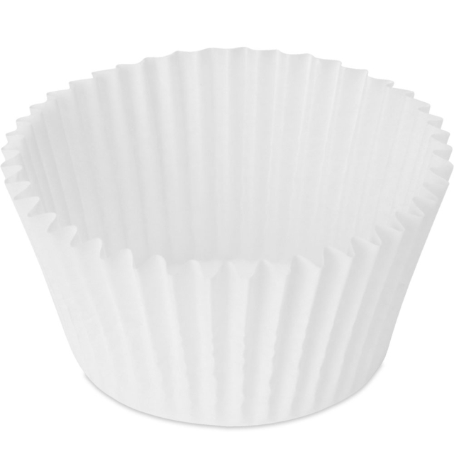 Regular Cupcake 2 oz. White Fluted Paper Baking Cups