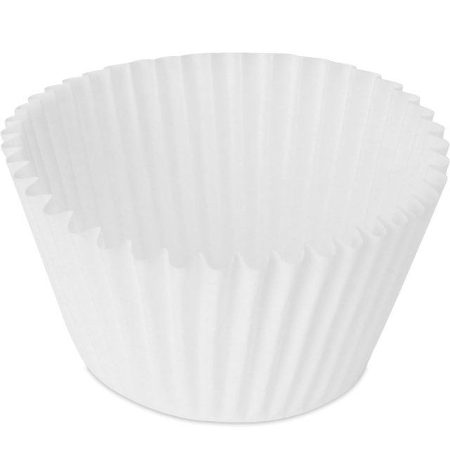 Jumbo Cupcake 5 oz. White Fluted Paper Baking Cups