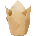 Large Natural Tulip Cupcake Liners 2.25 x 2.75 x 4 in.