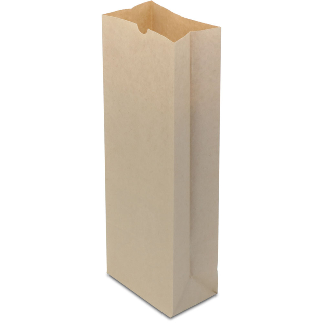 5 lb. Natural Brown Kraft Coffee Bags with Polypropylene Liner (without tin tie)