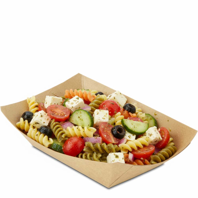 13 oz.  Brown Kraft Paper Food Trays