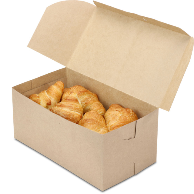 9 x 5 x 4 in. SCT Brown Kraft Bakery Box