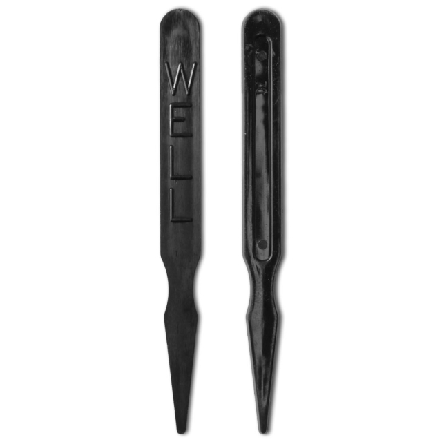 Steak Marker "WELL"  Black Plastic 3"