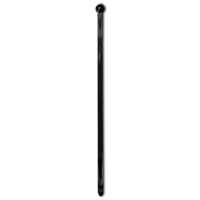 Stirrer Black Ball-End, Square Stem 6"