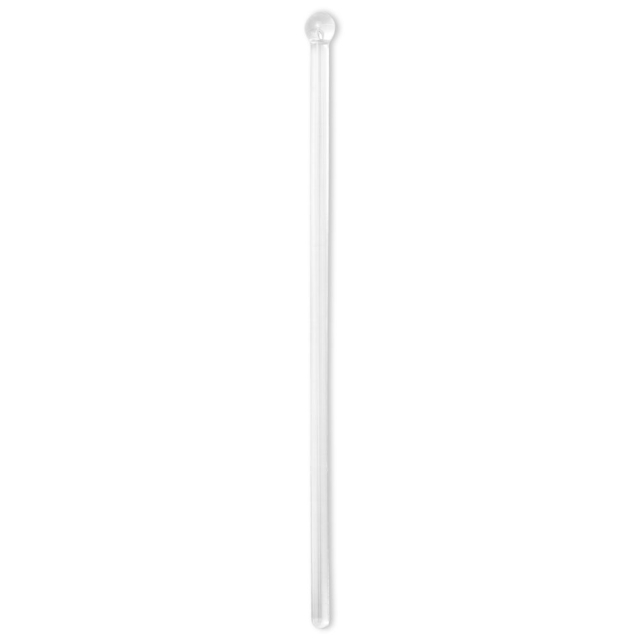 Stirrer Crystal Ball-End, Round Stem 6"