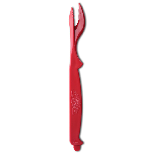 Red Seafood Sheller Utensil 7.5"