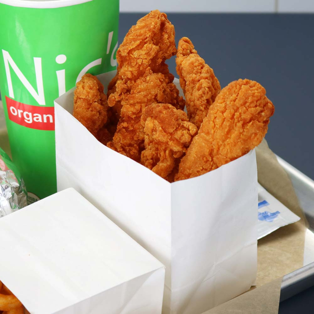 Grease Resistant French Fry Snack Bags - White - 4.25 x 2.5 x 4 in.
