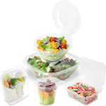Clear Tamper Resistant, Tamper Evident Plastic Clamshell Container