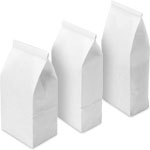 White Matte Poly Lined Coffee Bags