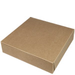 10 x 10 x 2.5" 100% Recycled Brown Kraft Pie / Bakery Boxes