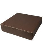 10 x 10 x 2.5" Chocolate Brown Colored Pie / Bakery Boxes