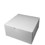 10 x 10 x 4" Matte White Deep Pie / Bakery Boxes