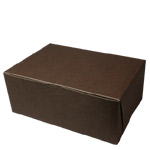 10 x 7 x 4" Chocolate Brown Cupcake Bakery Boxes