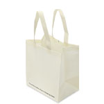 Beige Reusable Catering Bags - 10.5 x 7.5 x 12 in.
