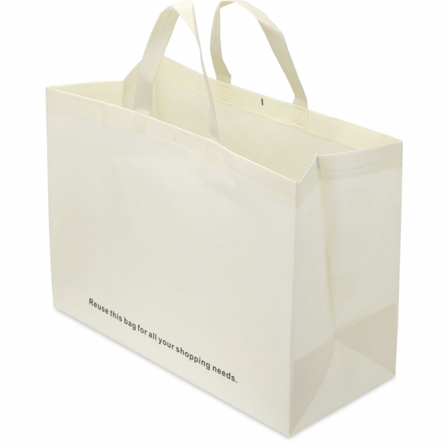 Beige Reusable Catering Bags - 17.5 x 8 x 13 in.