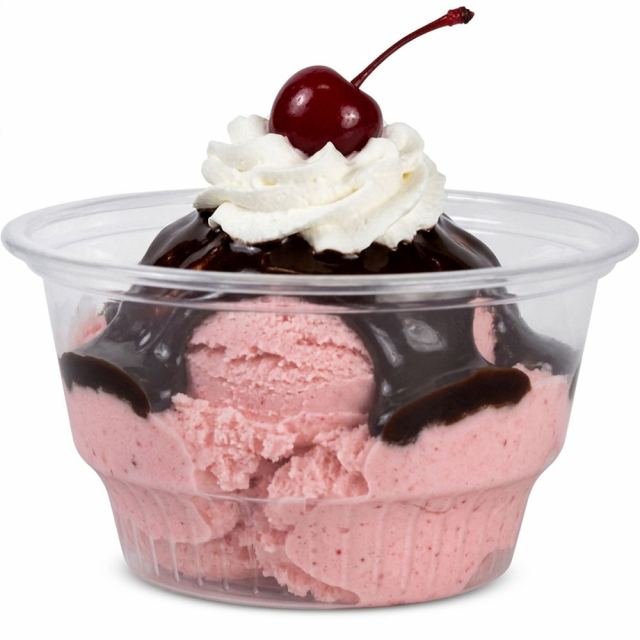 Clear Plastic Sundae Cup - 8 oz.