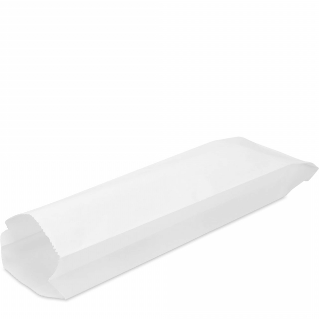 4.5 x 2 x 16 in. White Sub Sandwich Bags