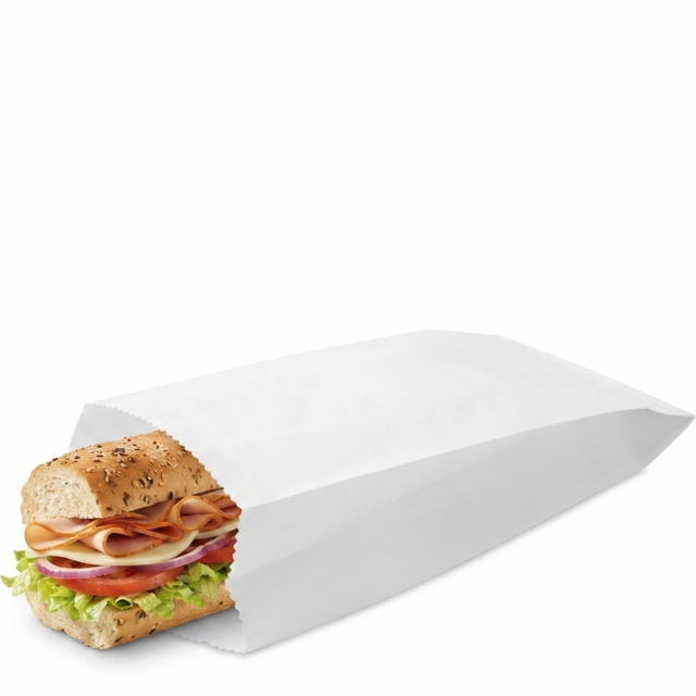 5 x 3 x 12 in. Double Wall Grease Resistant Take Out Bags