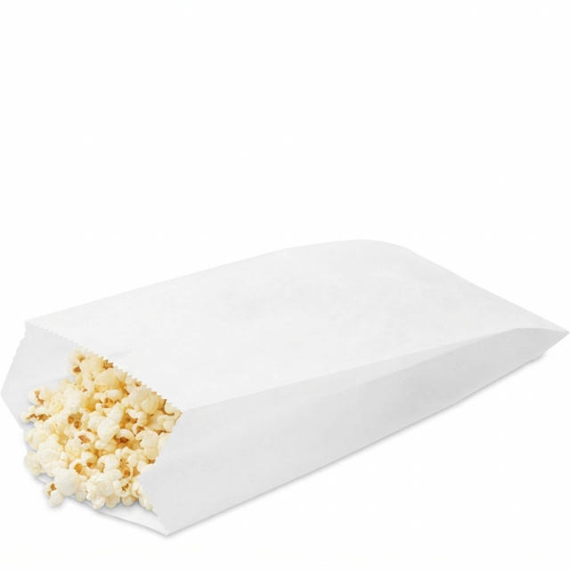 3.5 x 2 x 8 in. White Popcorn Bags