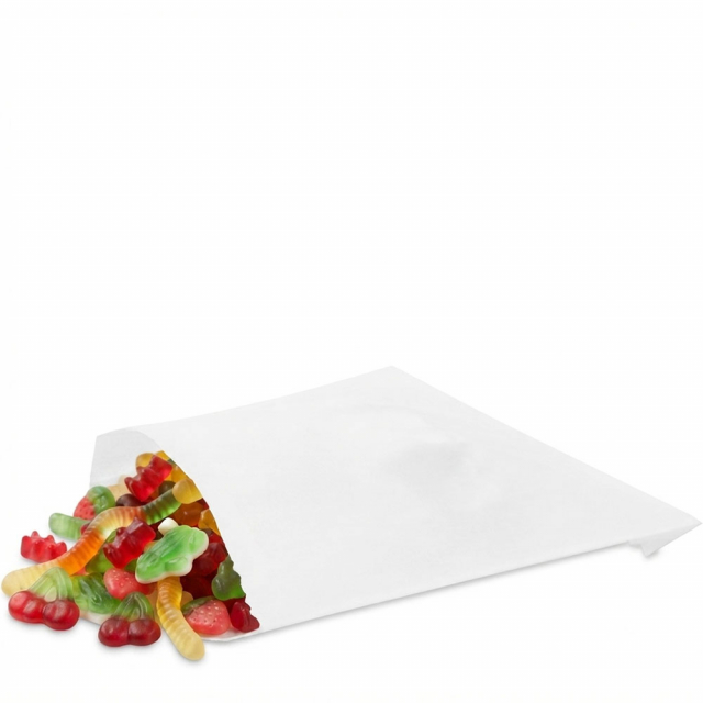 3.75 x 5 in. White Glassine Grease Resistant Bags