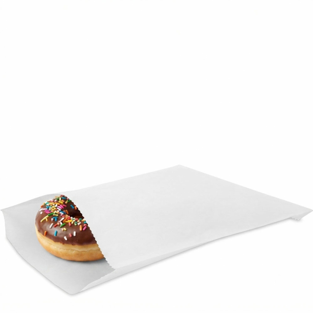 6.75 x 9 in. White Glassine Grease Resistant Bags
