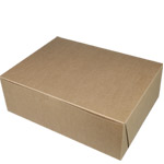 12 x 9 x 4" 100% Recycled Brown Kraft Cupcake Bakery Boxes