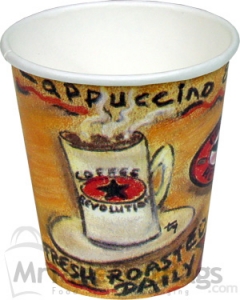 10 Oz Coffee Revolution Design Hot Drink Paper Cups 10 Oz Coffee Revolution Design Hot Drink Paper Cups