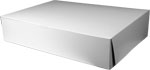 19 x 14 x 4" Plain White Half Sheet Cake Bakery Boxes