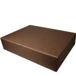 19 x 14 x 4" Chocolate Brown Cake Bakery Boxes
