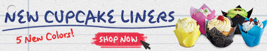 design print baking cups banner ad